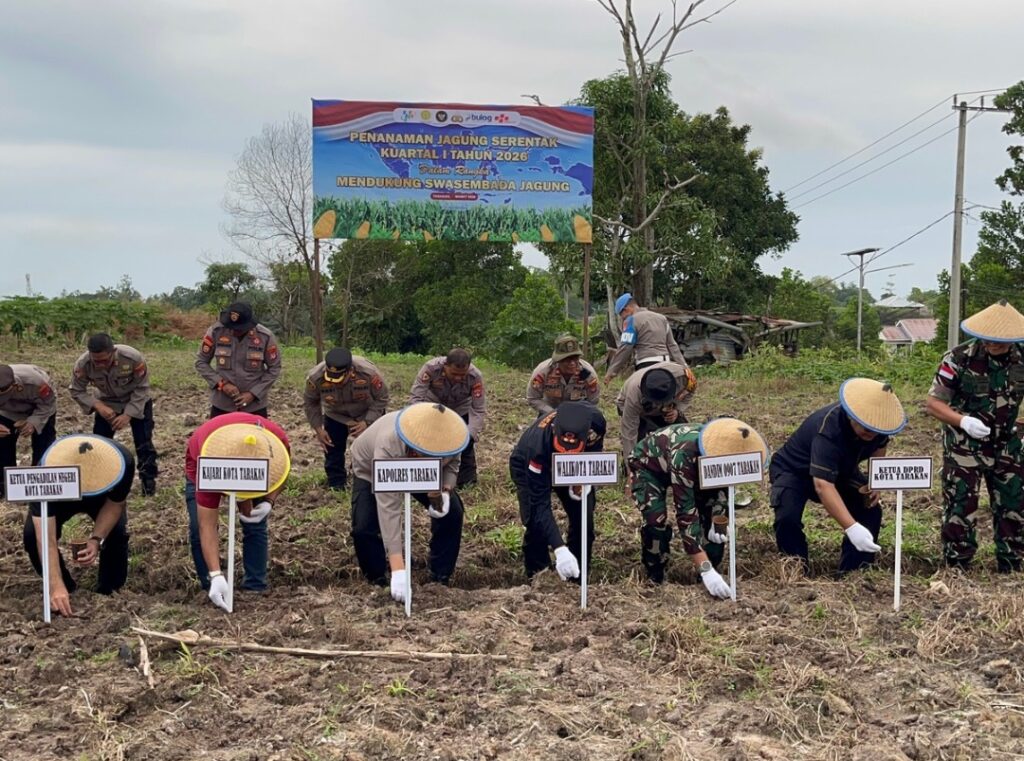Tarakan – Dalam rangka mendukung program swasembada pangan nasional tahun 2026, jajaran Forkopim
