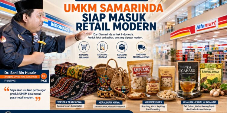 Dr Sani Siapkan Usulan Perda agar Produk UMKM Samarinda Masuk Ritel Modern