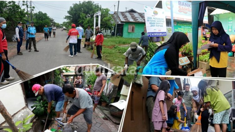 Melalui kolase ilustrasi realistik ini, terlihat jelas bagaimana semangat gotong royong dan kesadaran kolektif warga dalam menjaga kebersihan lingkungan. Mulai dari kegiatan bersih-bersih jalan utama, normalisasi drainase di lorong-lorong sempit, hingga pengelolaan sampah rumah tangga melalui bank sampah, setiap sudut gambar mencerminkan aksi nyata masyarakat di tingkat RT untuk menciptakan kota yang sehat dan layak huni, sejalan dengan visi Anggota DPRD Sinar Alam untuk memperkuat program kebersihan berbasis komunitas yang berkelanjutan. (DG/SK)