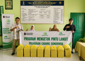Pegadaian dan UMKM Bersinergi Tebar Kebaikan Lewat Program Mengetuk Pintu Langit 2026 di Area Samarinda