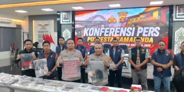 Polresta Samarinda Ungkap 56 Kasus Narkoba dalam Operasi Antik Mahakam 2026, 74 Tersangka Diamankan