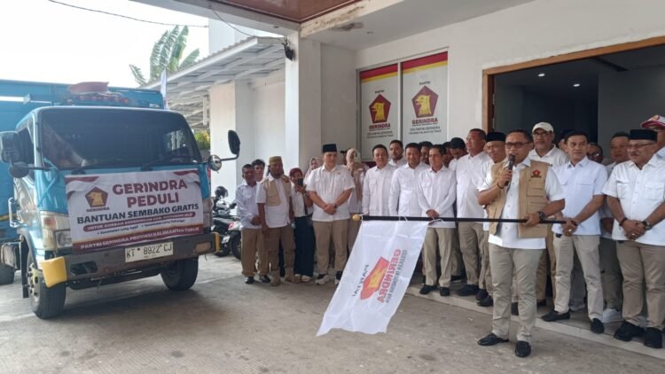 Gerindra Kaltim Kirim 1.500 Paket Bantuan