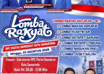 Demokrat Samarinda Siapkan Lomba Rakyat Sambut HUT ke-81 Kemerdekaan