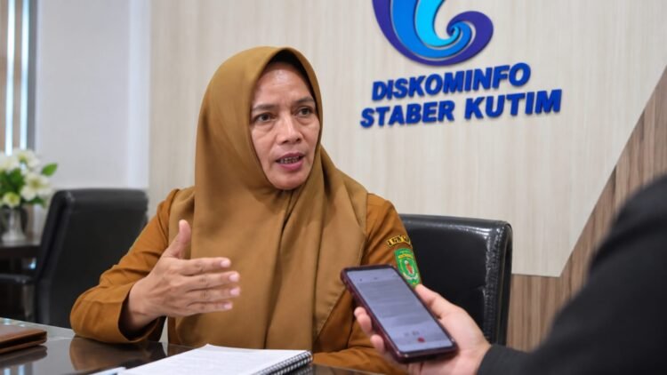Kepala BPBD Kutim, Sulastin. Saat diwawancarai Kantor Diskominfo Staper Kutim, Senin (7/9/2026)