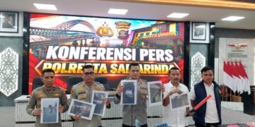 Polresta Samarinda Ungkap Pencurian Kabel Bawah Tanah di Tiga Lokasi, 4 Orang Jadi Tersangka