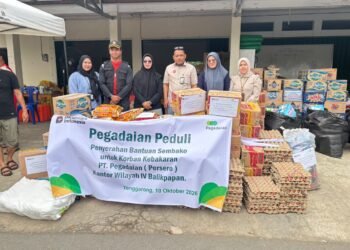 PT Pegadaian Salurkan Bantuan untuk Korban Kebakaran di Tenggarong