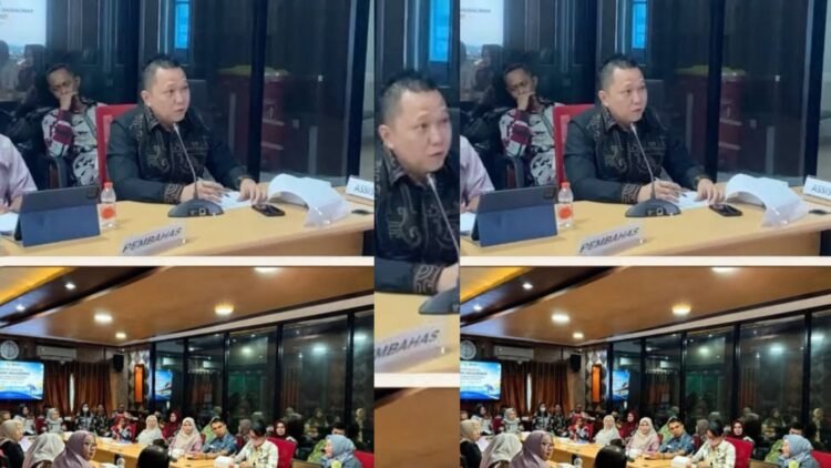 Deni Hakim Anwar, saat membahas naskah akademik Rancangan Peraturan Daerah (Raperda) tentang Inovasi Daerah di Gedung A Baperrida, Jalan Dahlia, Kamis, 8 Oktober 2026